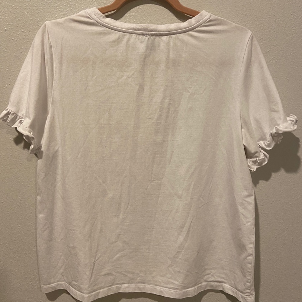 White Ruffle Top - Picture 3 of 3